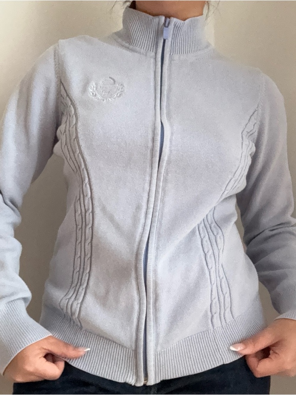 Tommy Hilfiger Pale Blue Full-Zip Jacket